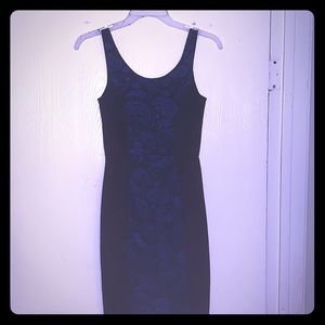 Blue and black Dress